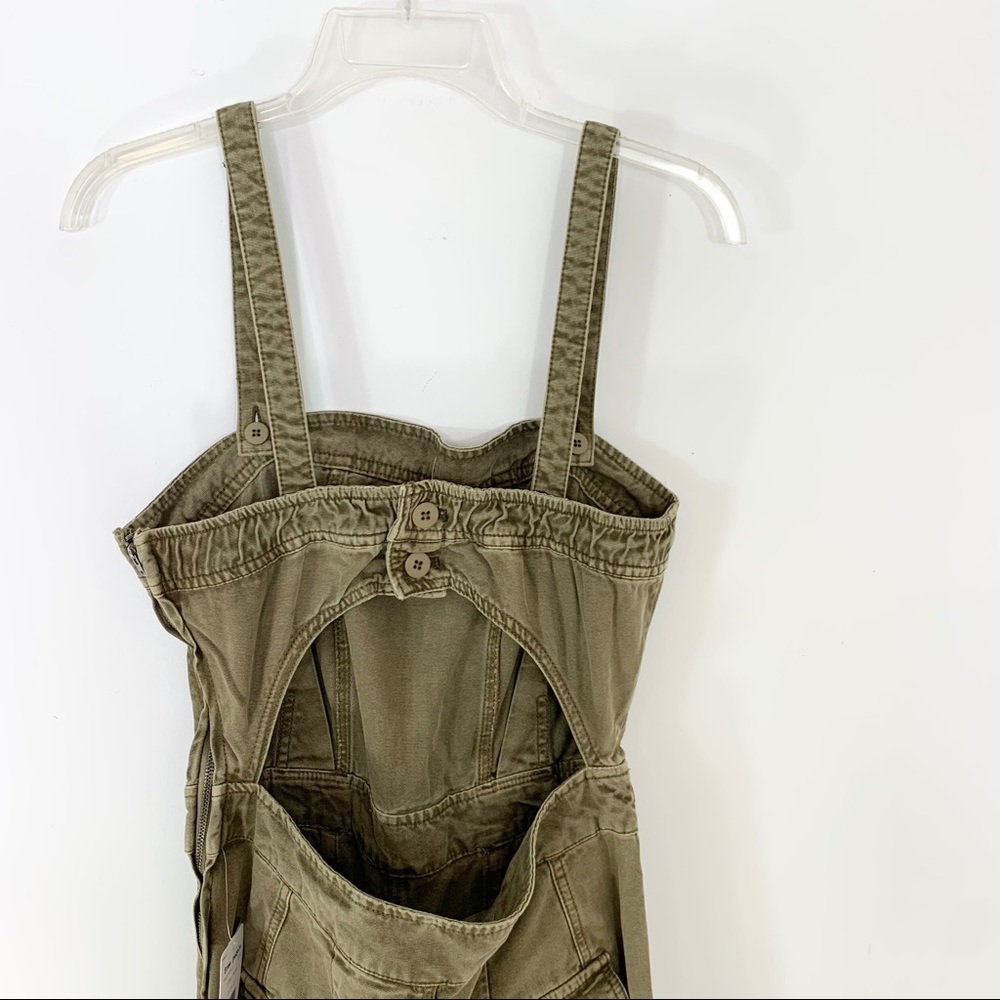 Free People Go West Utility Open Back Jumpsuit S - Picture 10 of 16